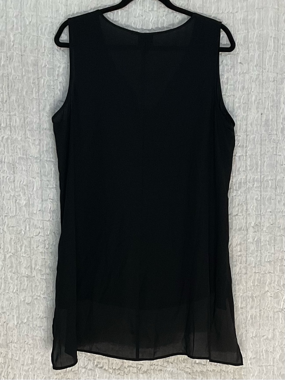 Worthington Black Sleeveless Layered Chiffon Blouse Women’s XL NWT - Picture 5 of 5